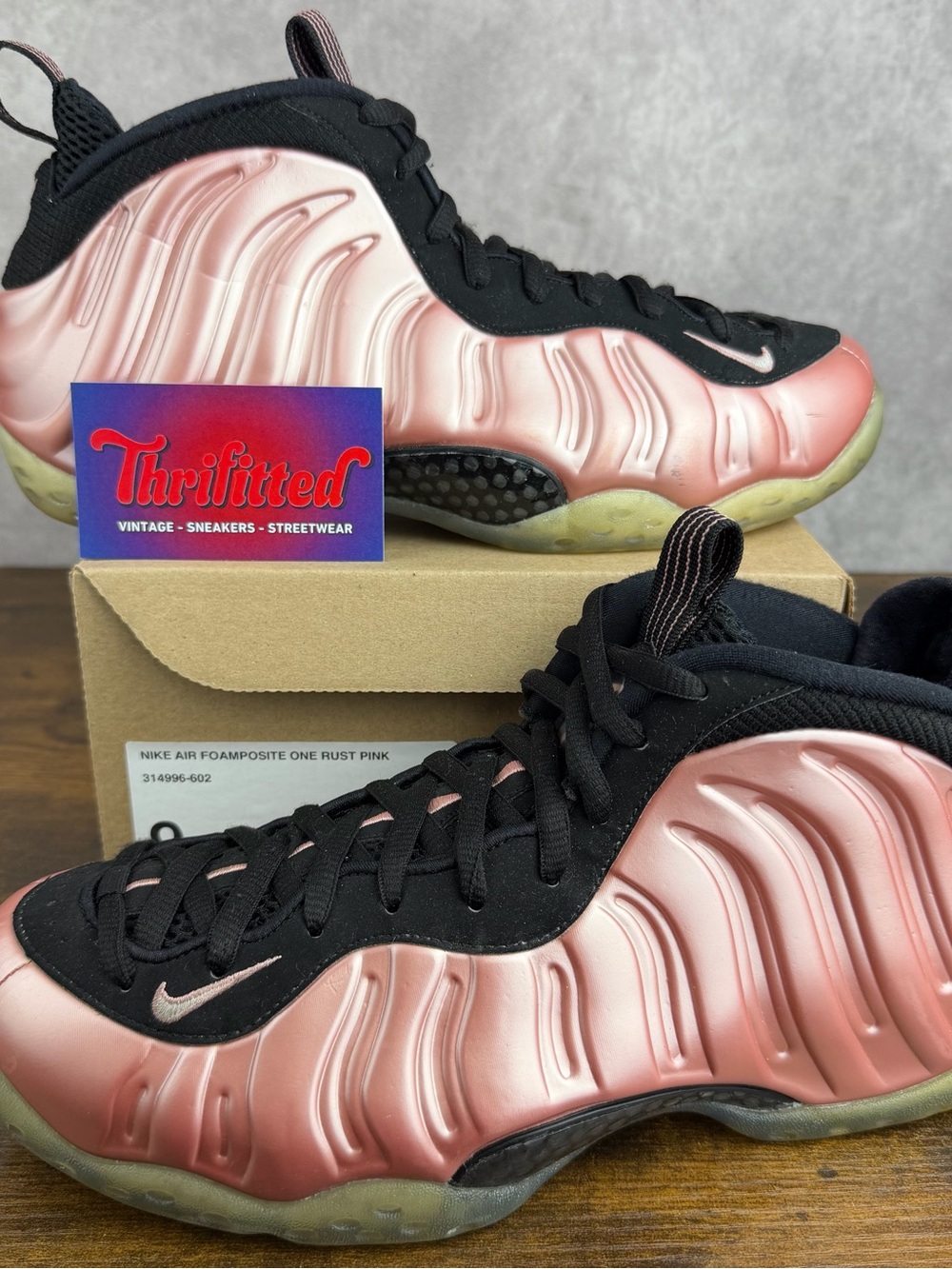 Nike Air Foamposite One Rust Pink Elemental Rose Size 9 314996-602 Men’s Shoes